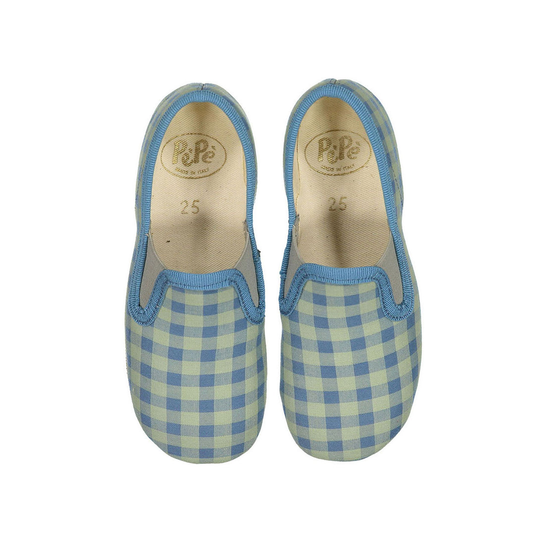Pepe Blue/Green Slip Ons