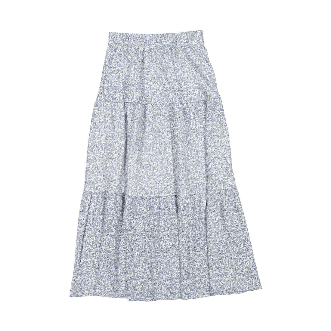 FYI Blue Leaf Print Skirt