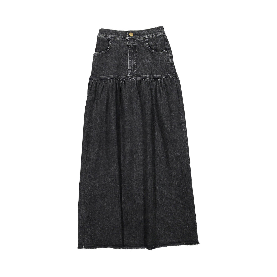 FYI Black Denim Dropwaist Skirt
