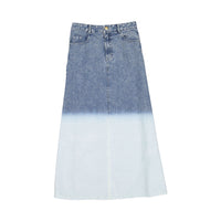 FYI Dip Bleached Denim Skirt