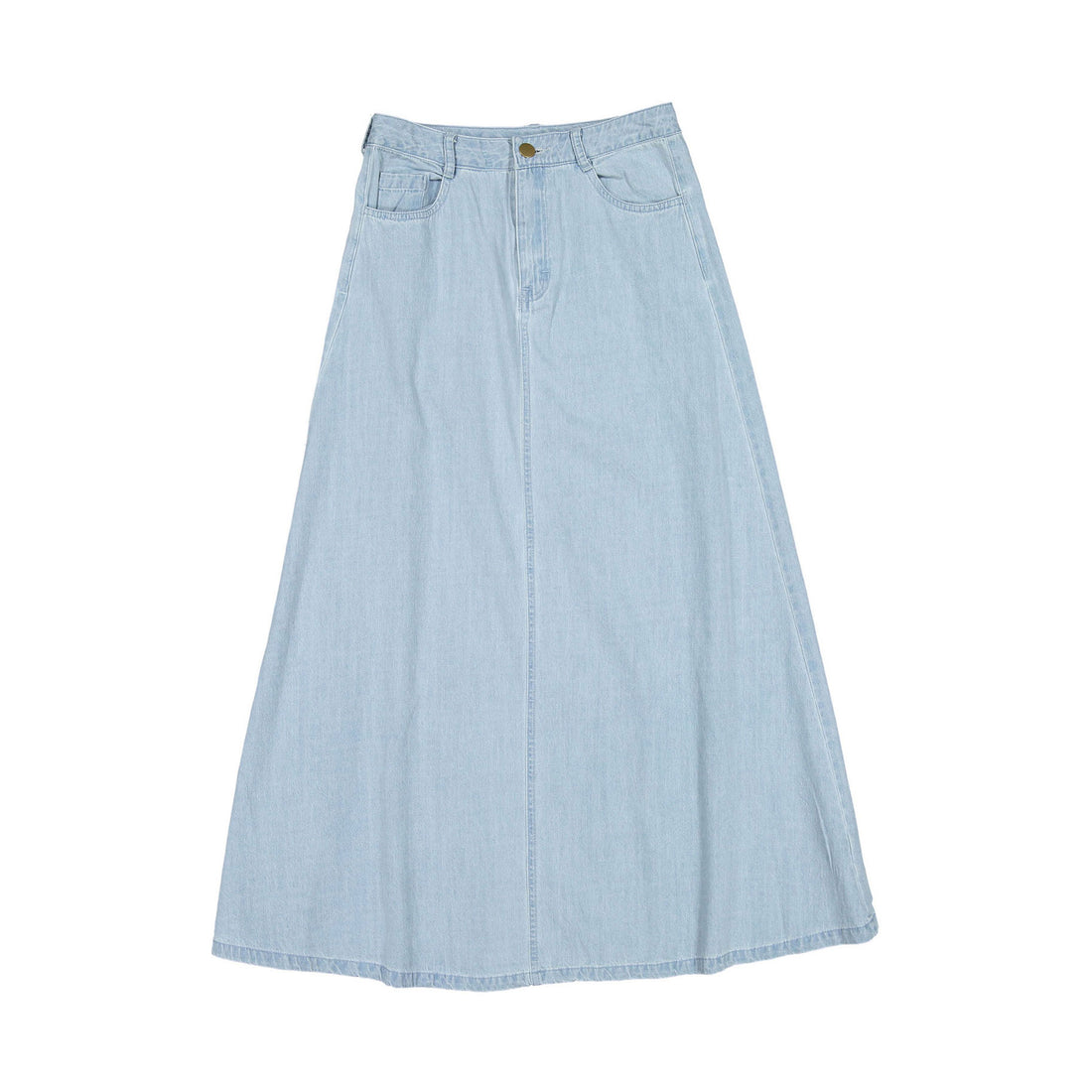 FYI Light Denim A-line Maxi Skirt