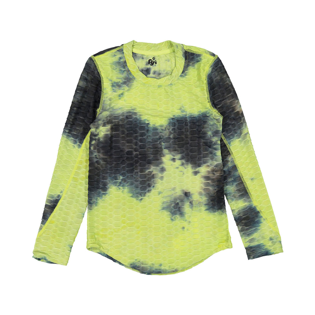 FYI Yellow Spider Tie Dye Tee