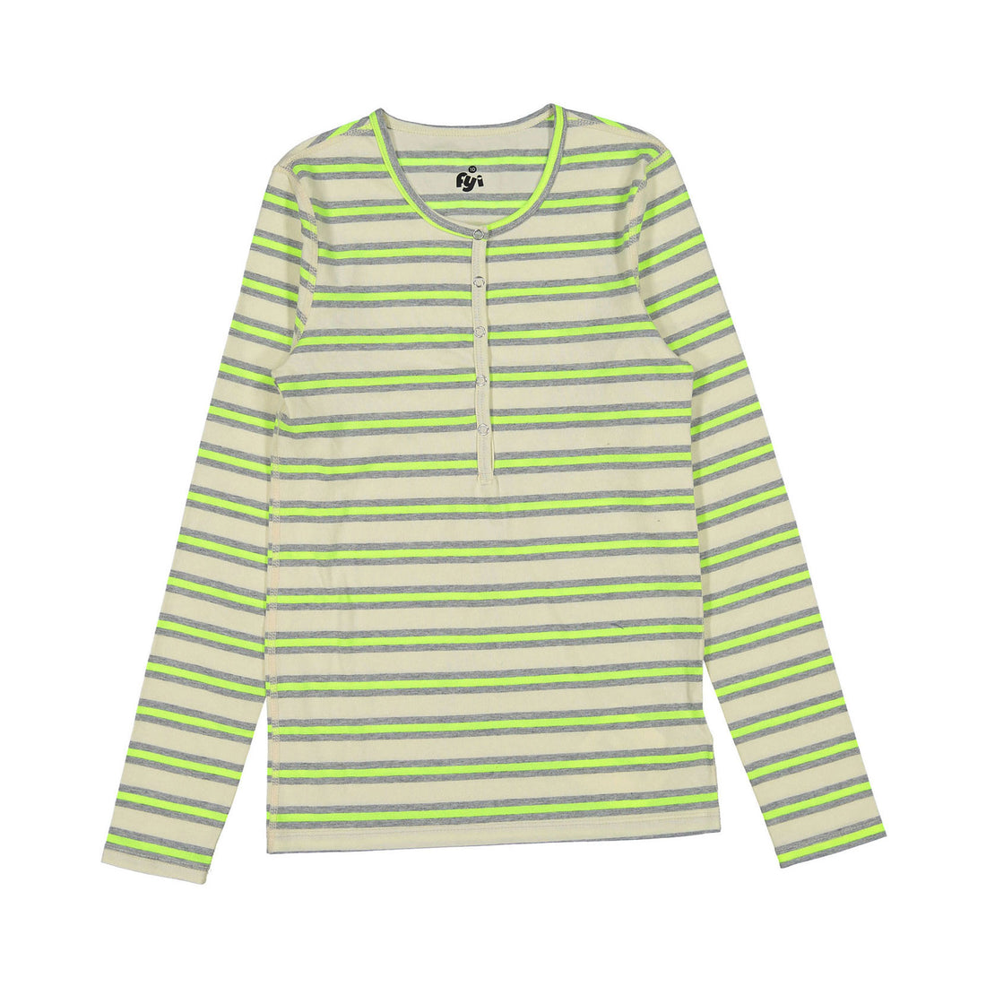 FYI Neon Striped Henley