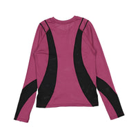 FYI Deep Berry U Contrast Tee