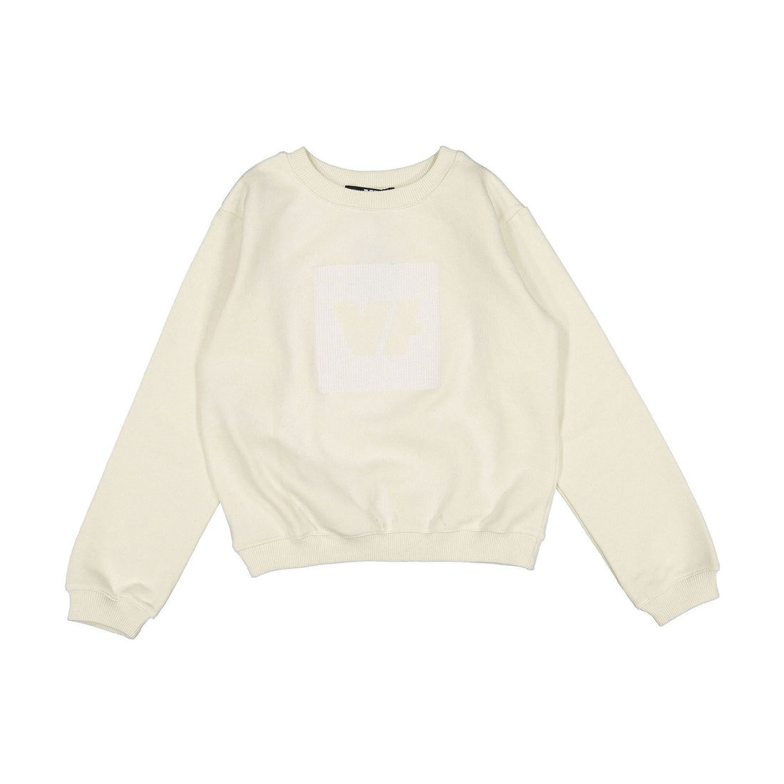 Venera Arapu Beige Logo Iceberg Pullover