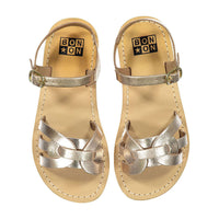 Bonton Ice Brown Braided Sandals