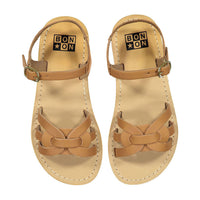 Bonton Natural Braided Sandals