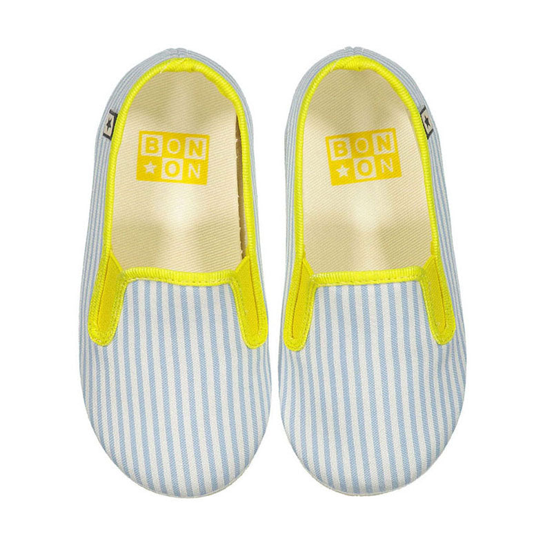 Bonton Blue Stripe John Slip-ons