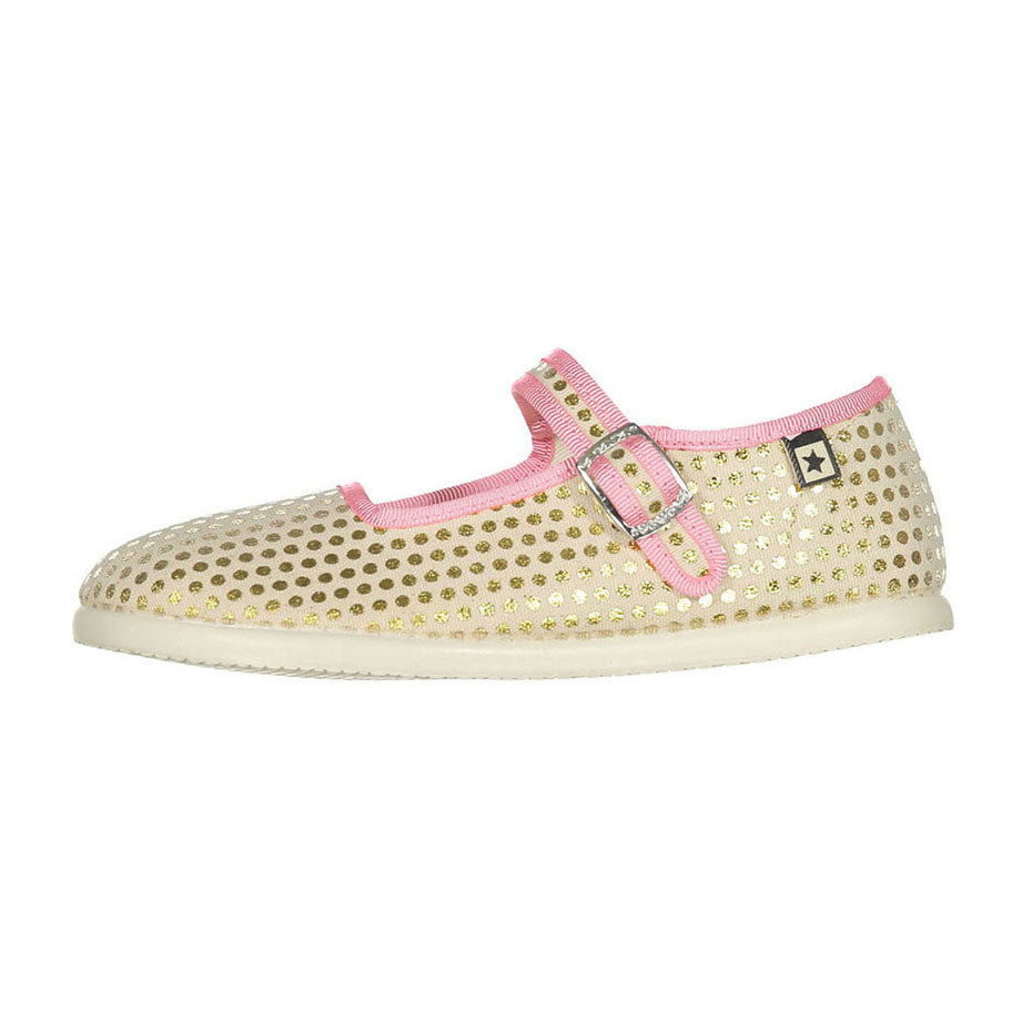 Bonton Gold Jane Mary Janes