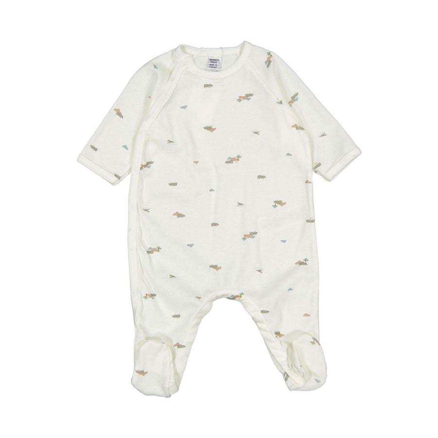 Petit Bateau Side Snap Forest Printed Fooite
