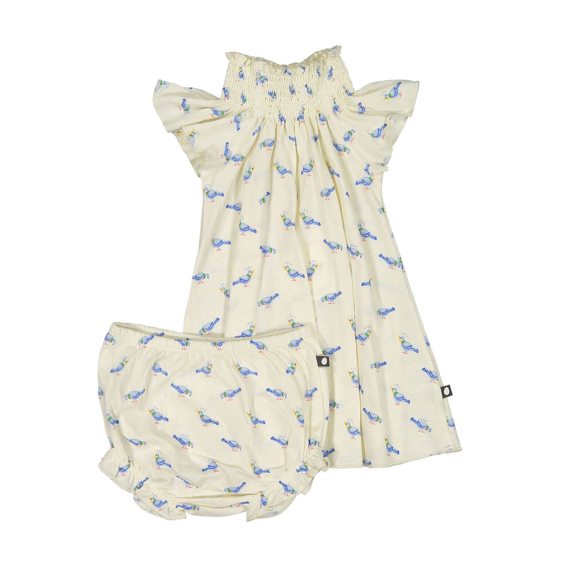 Oeuf Gardenia Pigeon Peasant Baby Dress