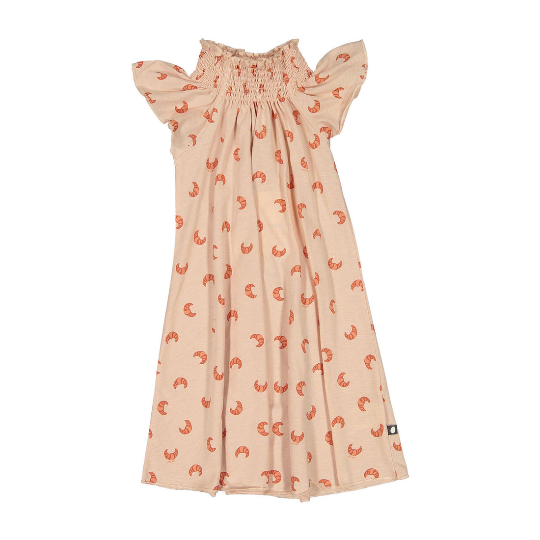Oeuf Silver Peony Croissant Peasant Dress