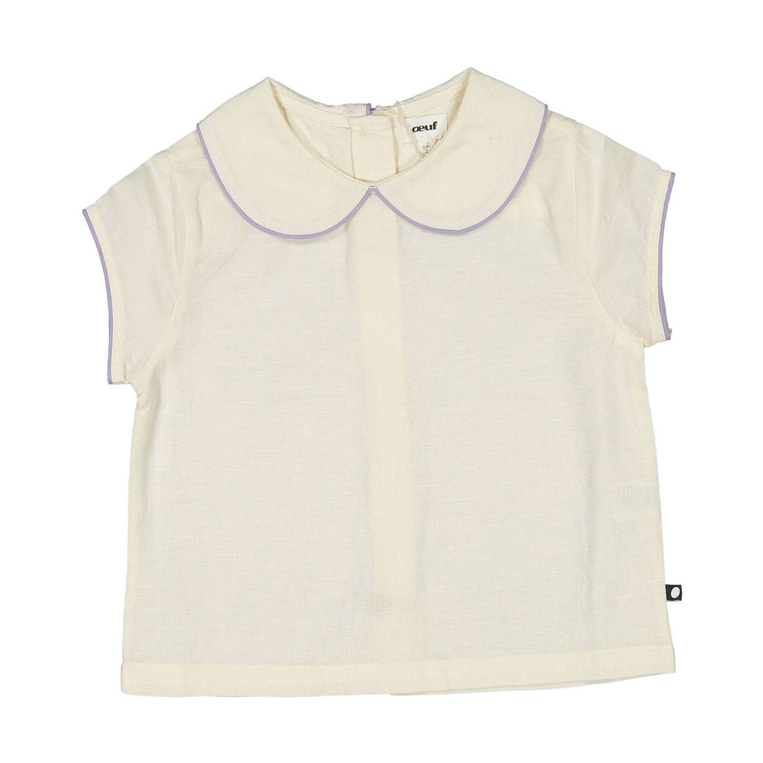 Oeuf Gardenia Cap Sleeve Shirt