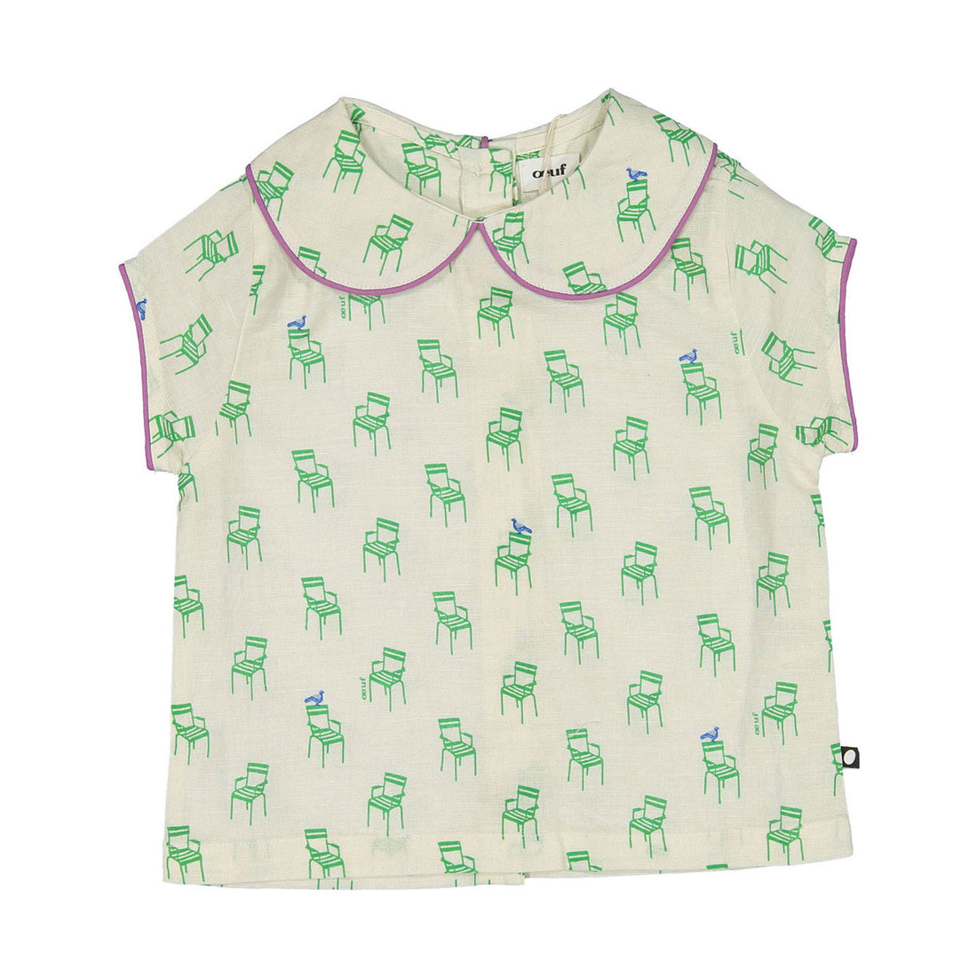 Oeuf Gardenia Chair Cap Sleeve Shirt