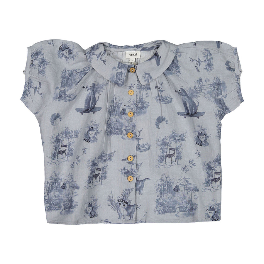 Oeuf Ciel Toile Blouse