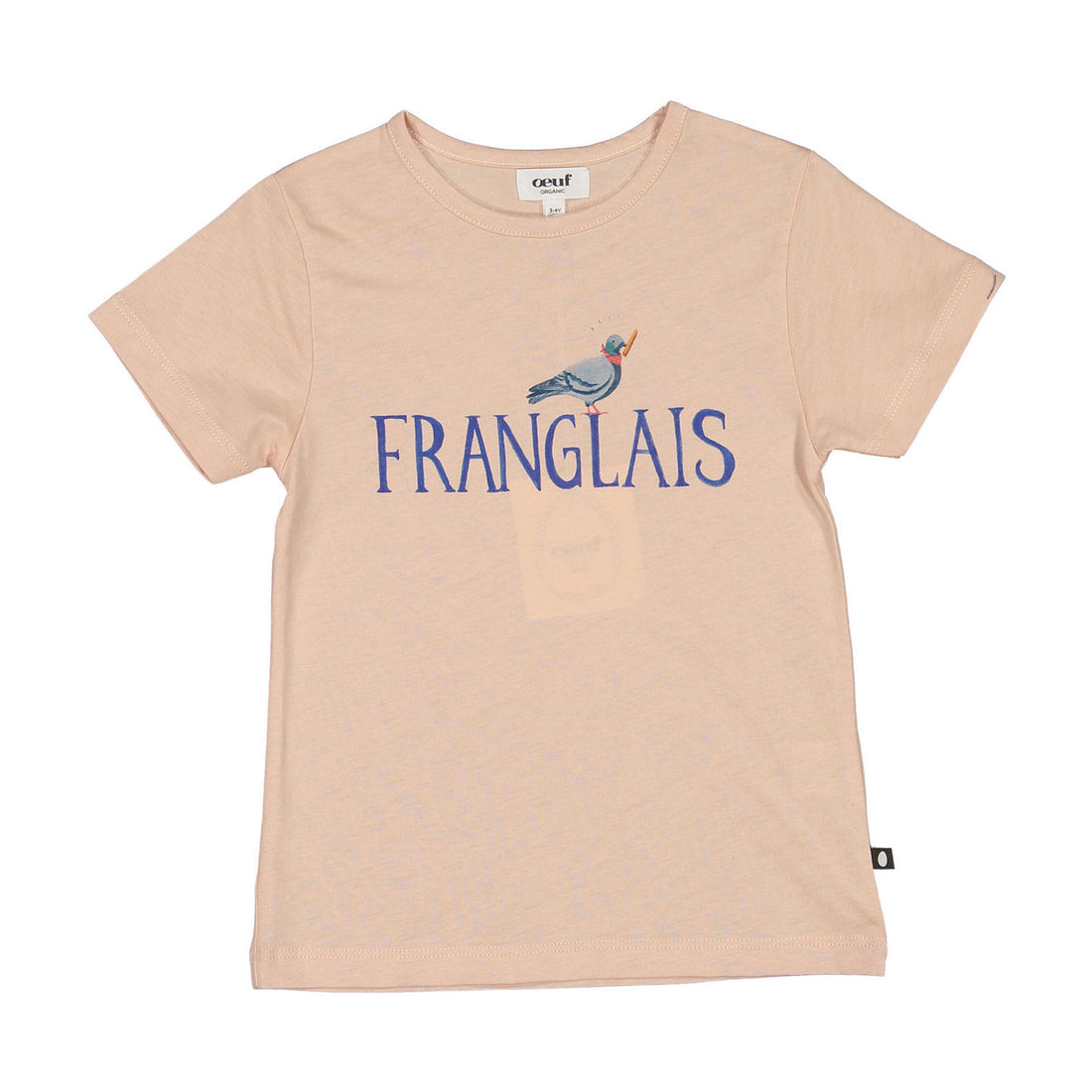 Oeuf Silver Peony Franglais T Shirt