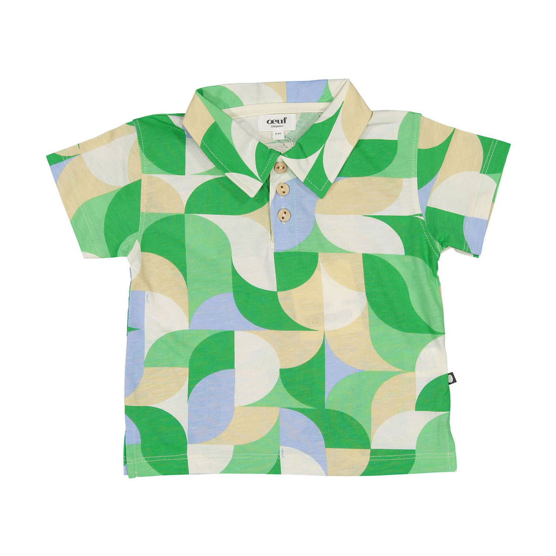 Oeuf Fougere Geometric Polo