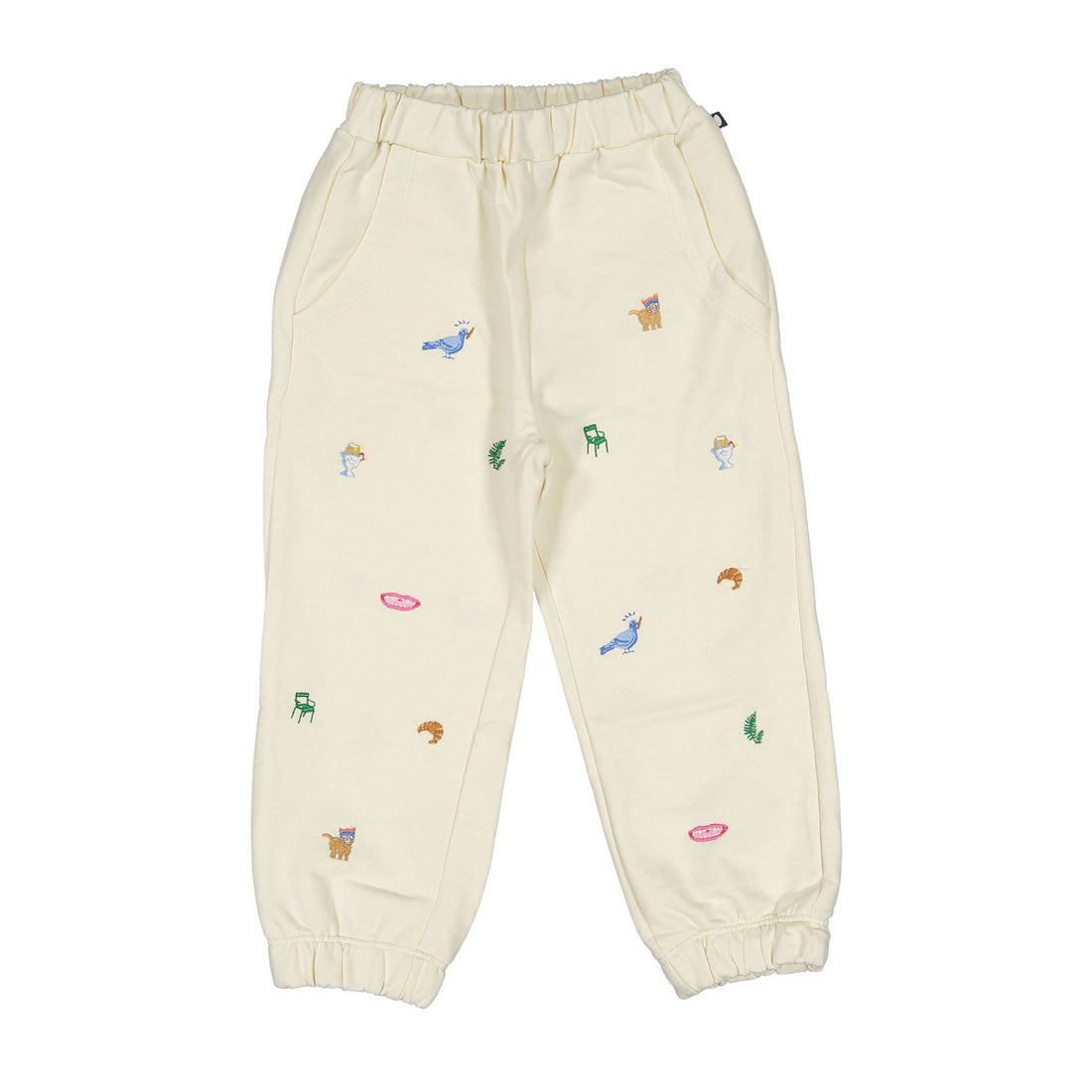 Oeuf Gardenia Embroidered Sweatpants