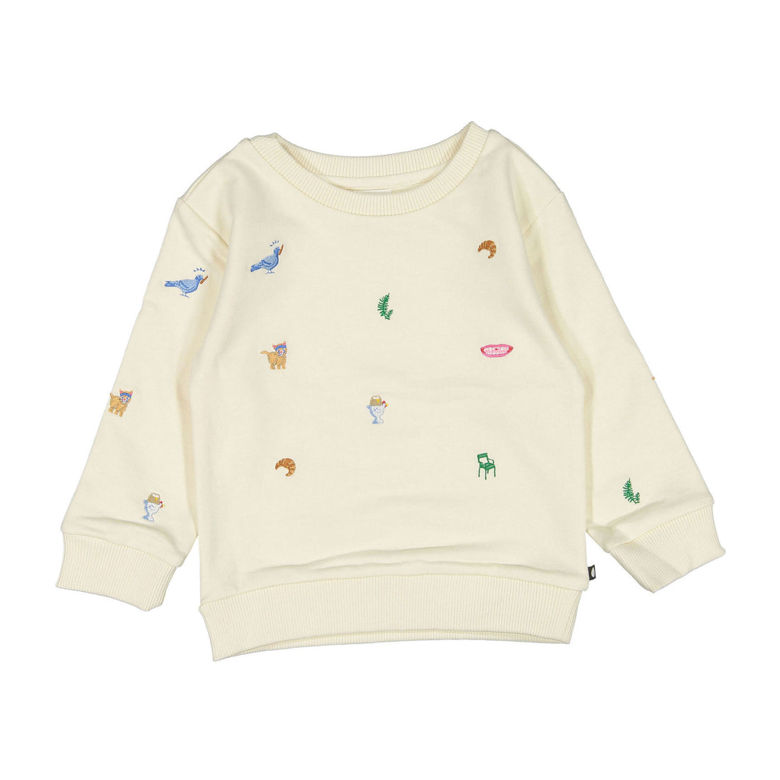 Oeuf Gardeniaia Embroidered Sweatshirt