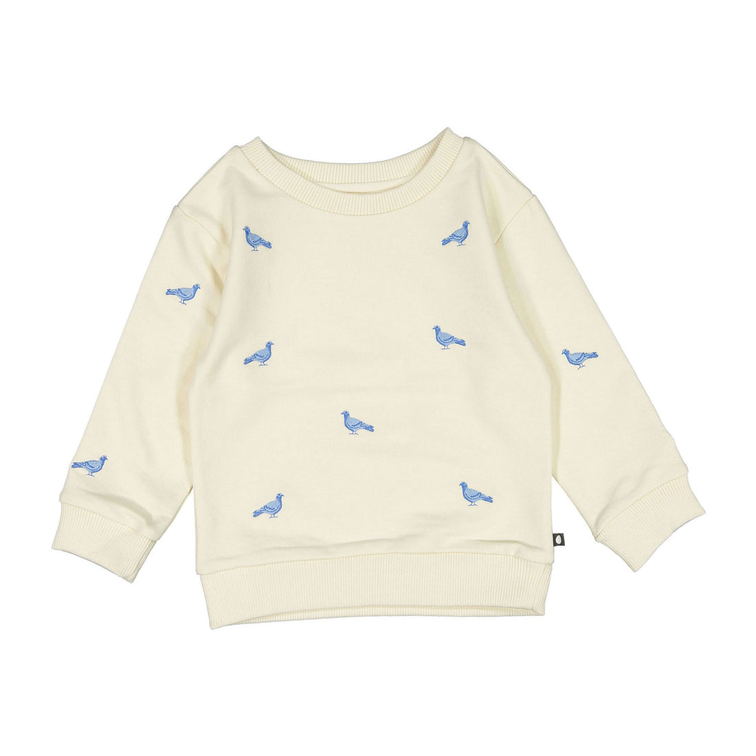 Oeuf Gardenia Pigeon Embroidered Sweatshirt