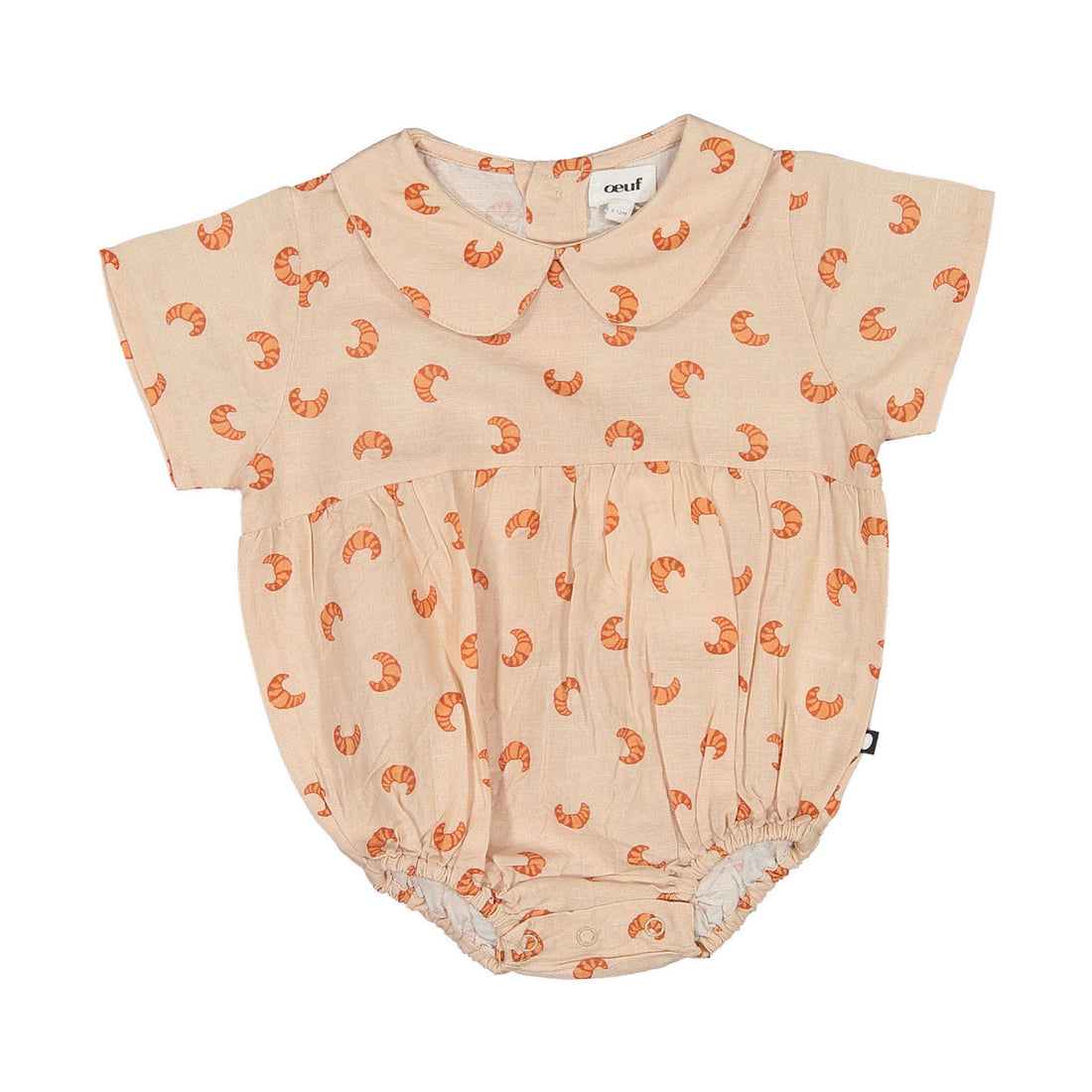Oeuf Silver Peony Croissant Romper