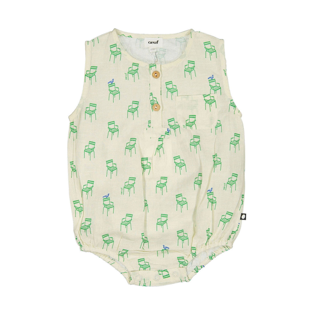 Oeuf Gardenia Chair Pocket Romper