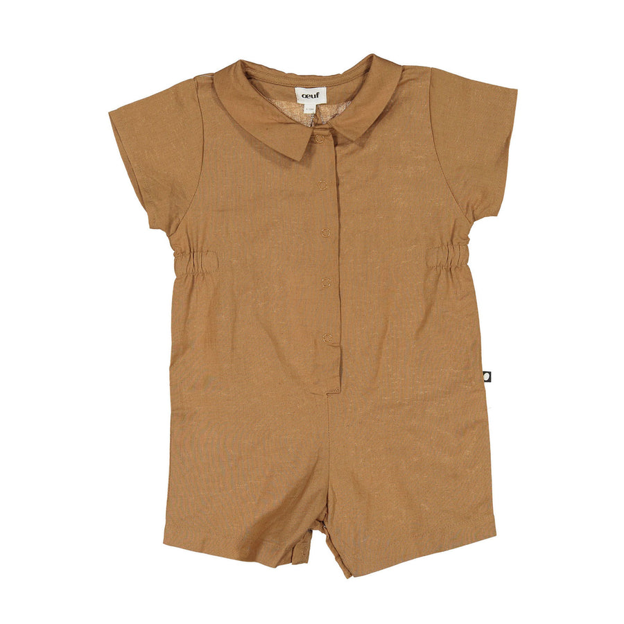 Oeuf Biscuit Button Down Romper