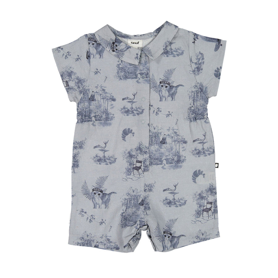 Oeuf Ciel Toile Button Down Romper