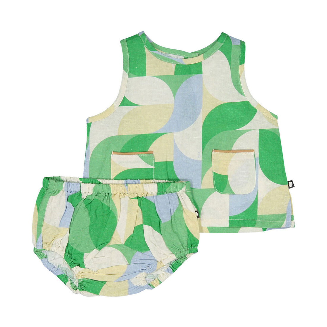 Oeuf Fougere Geometric Baby Linen Set