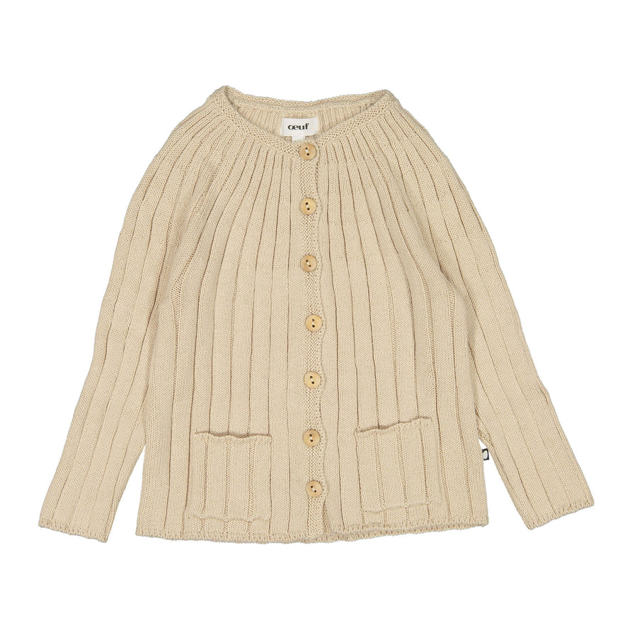 Oeuf Eggshell Everyday Cardigan