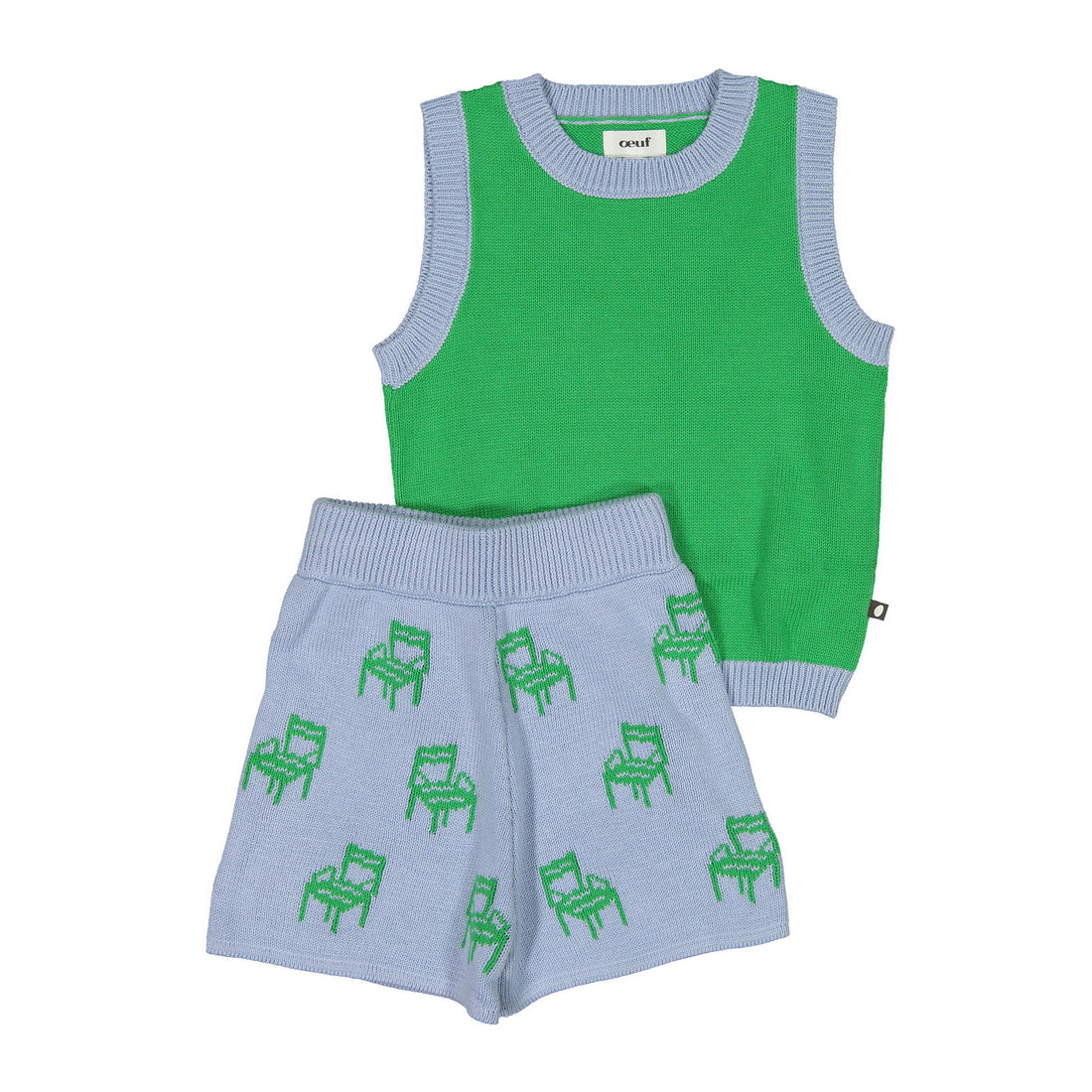 Oeuf Ciel Chair Vest and Shorts Set
