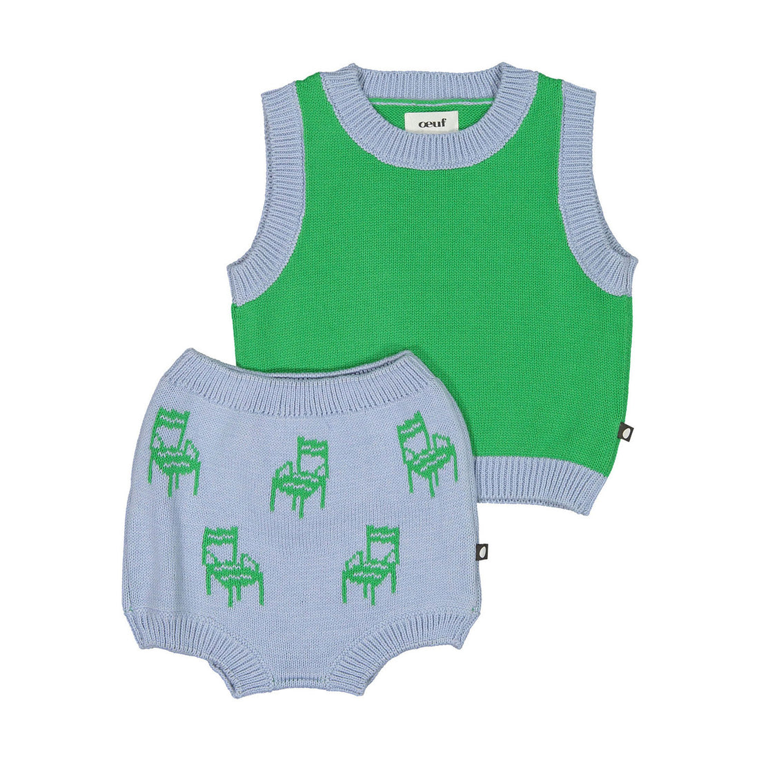 Oeuf Ciel Chair Vest and Bloomer Set