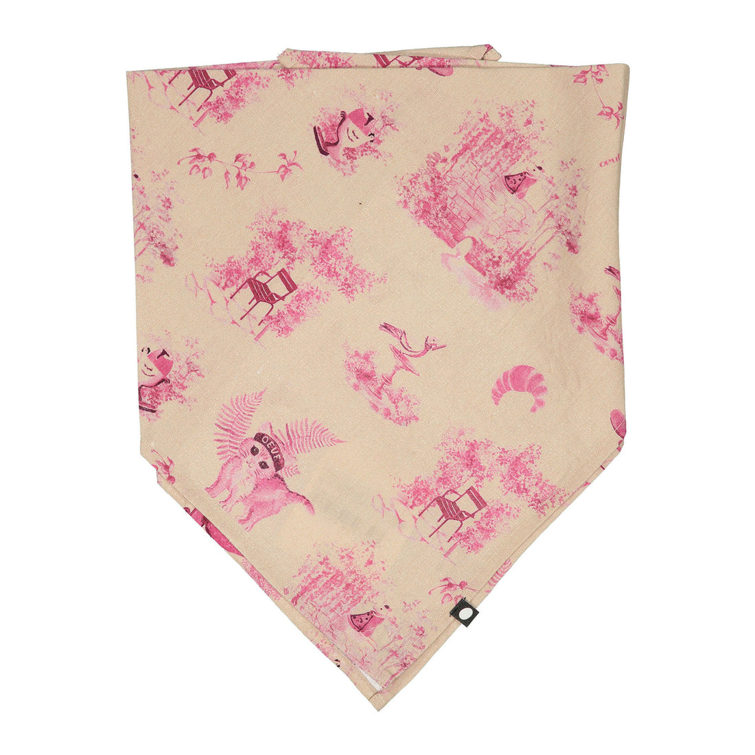 Oeuf Silver Peony Toile Bandana