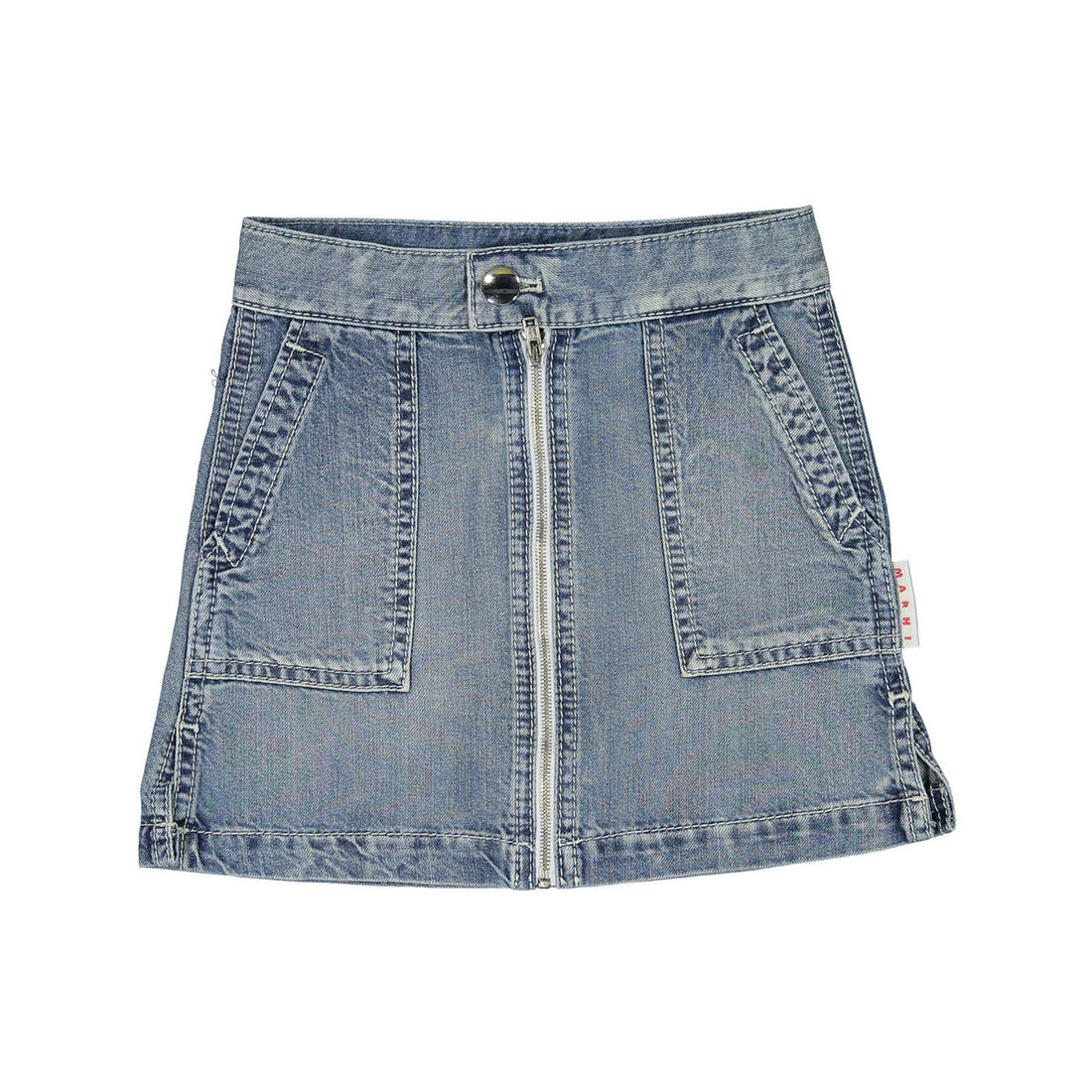 Marni Denim Zipper Skirt