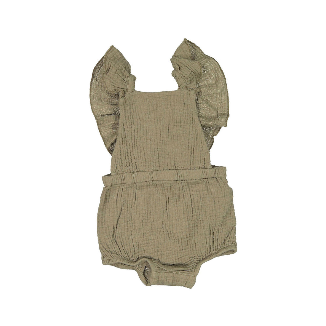 The Simple Folk  The Ruffle Romper- Sage