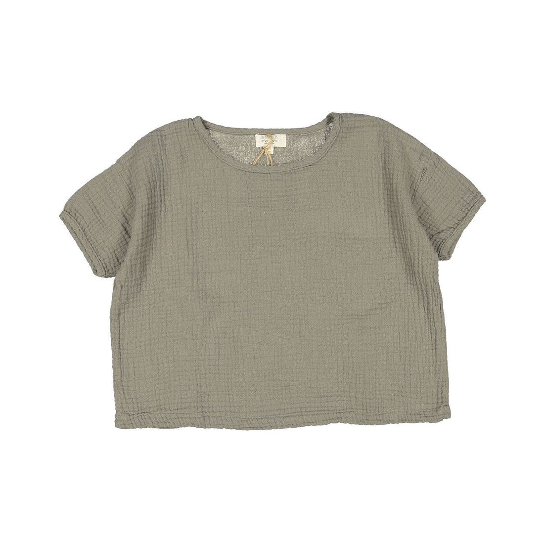The Simple Folk  The Muslin Top- Lead Grey