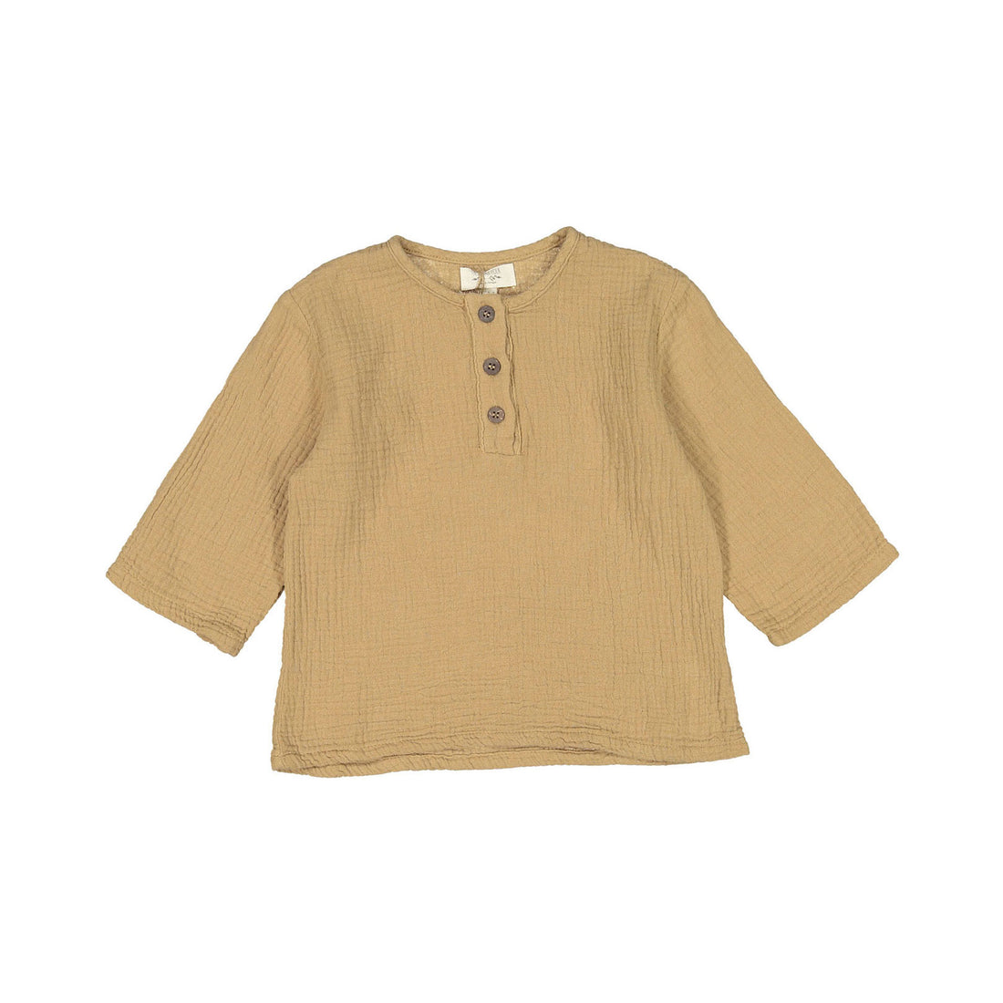 The Simple Folk  The Muslin Henley- Camel