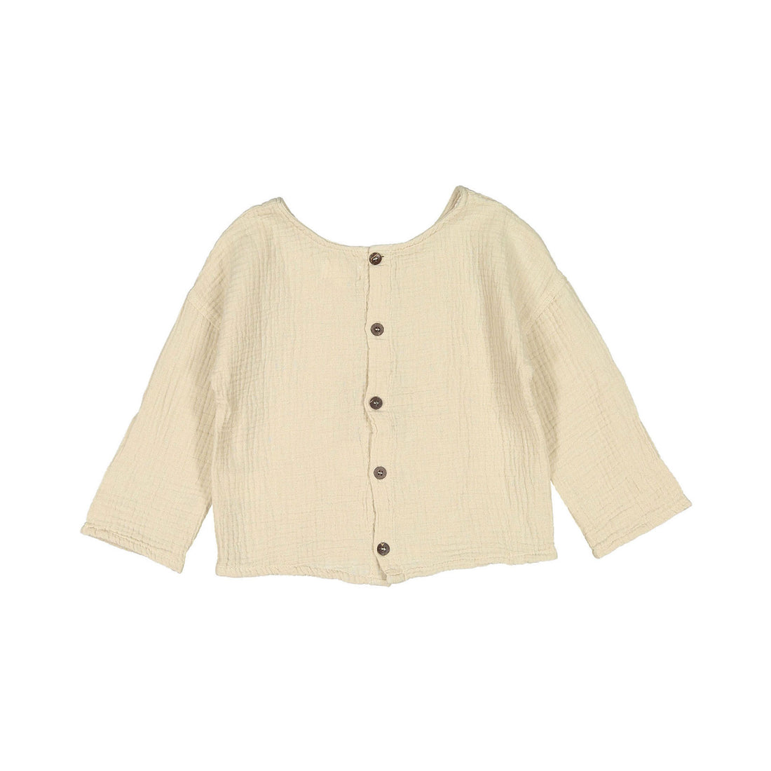 The Simple Folk  The Button Back Top- Ecru