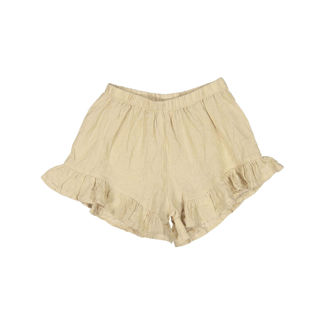 The Simple Folk  The Frill Linen Short- Oatmeal