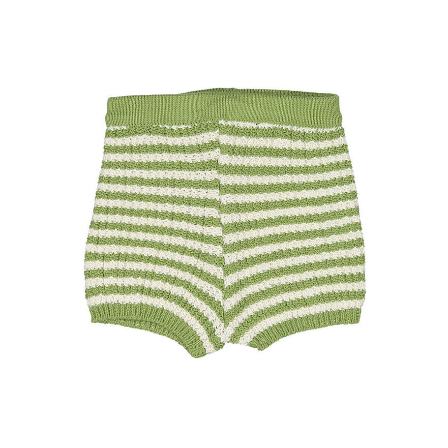 Birinit Green And White Shorts