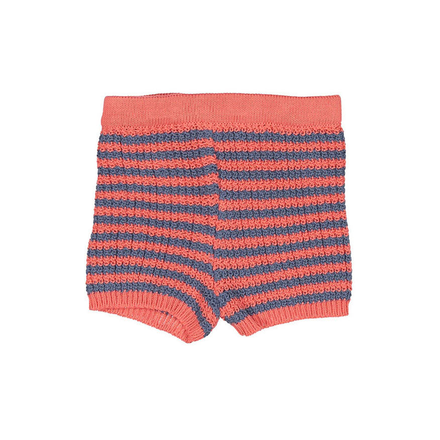 Birinit Coral And Navy Shorts