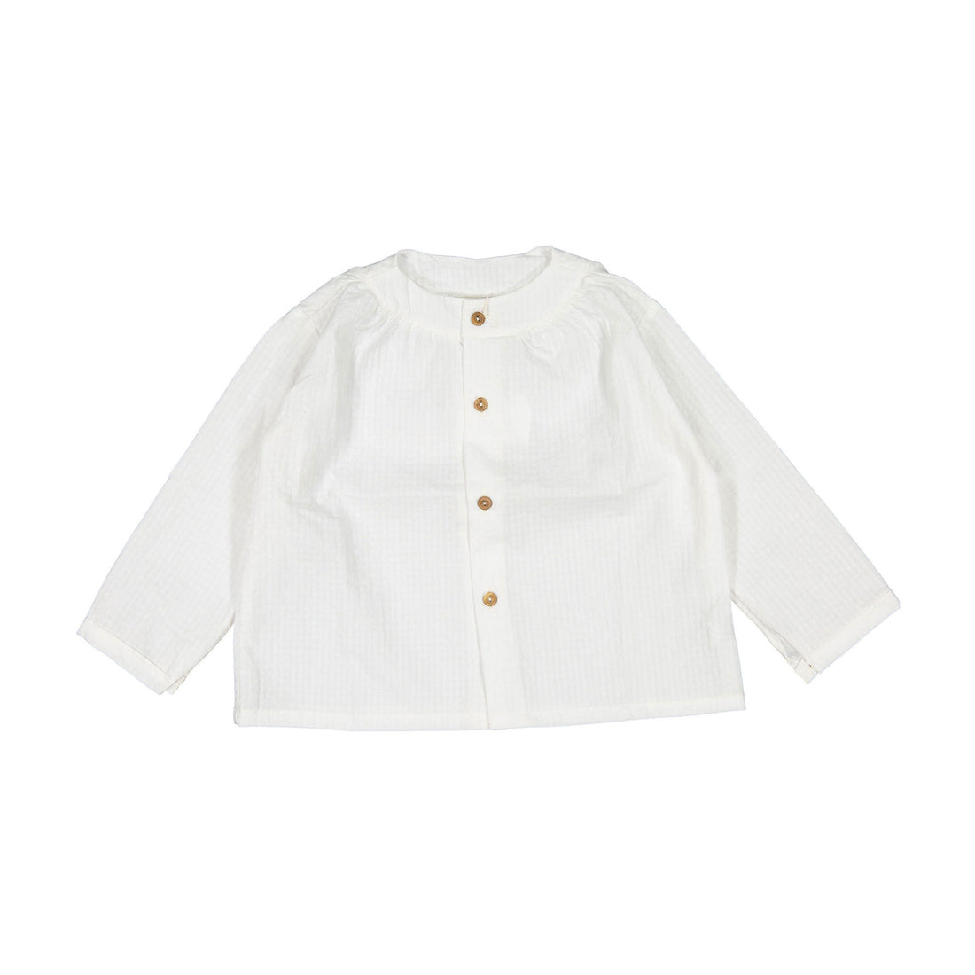 Birinit White Maho Gingham Shirt