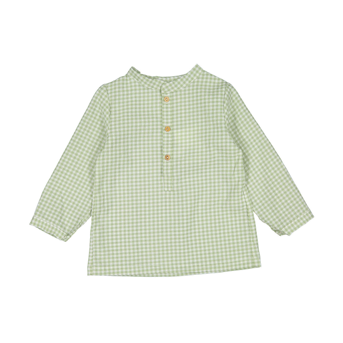 Birinit Green Gingham Polo Shirt