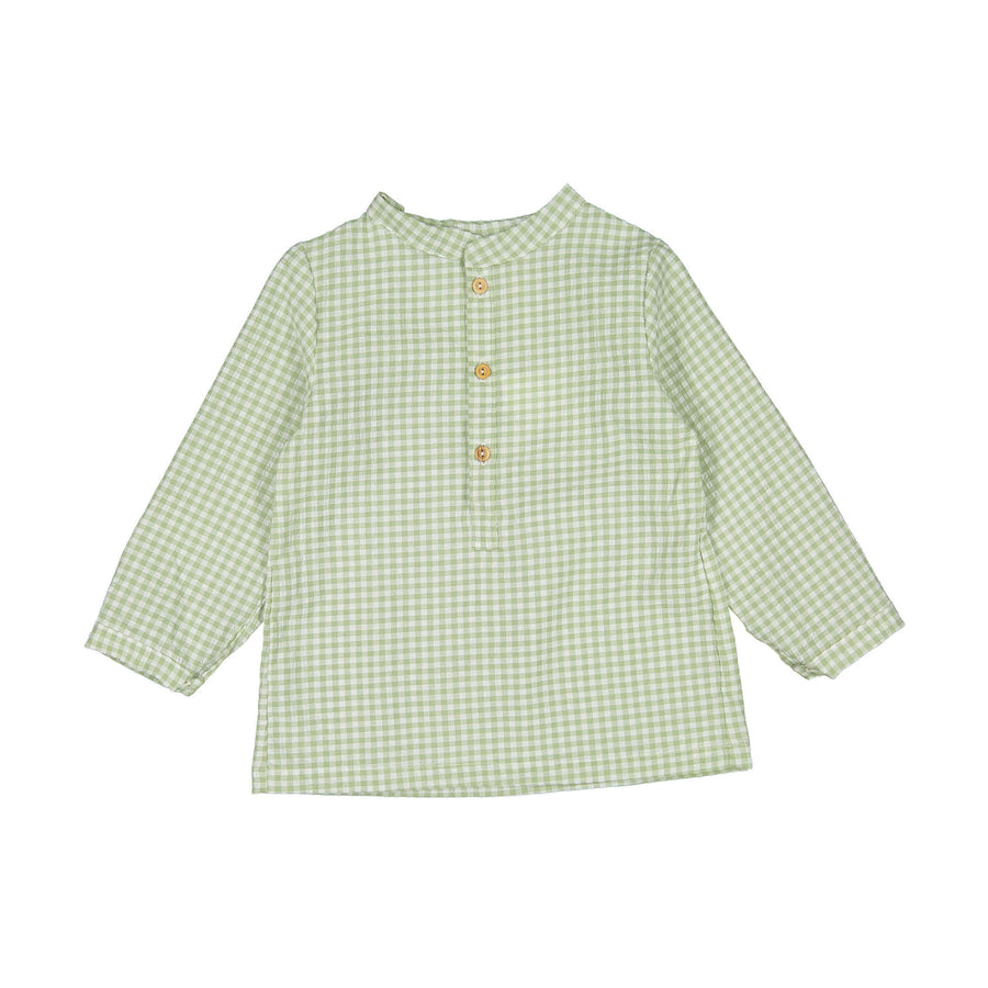 Birinit Green Gingham Polo Shirt