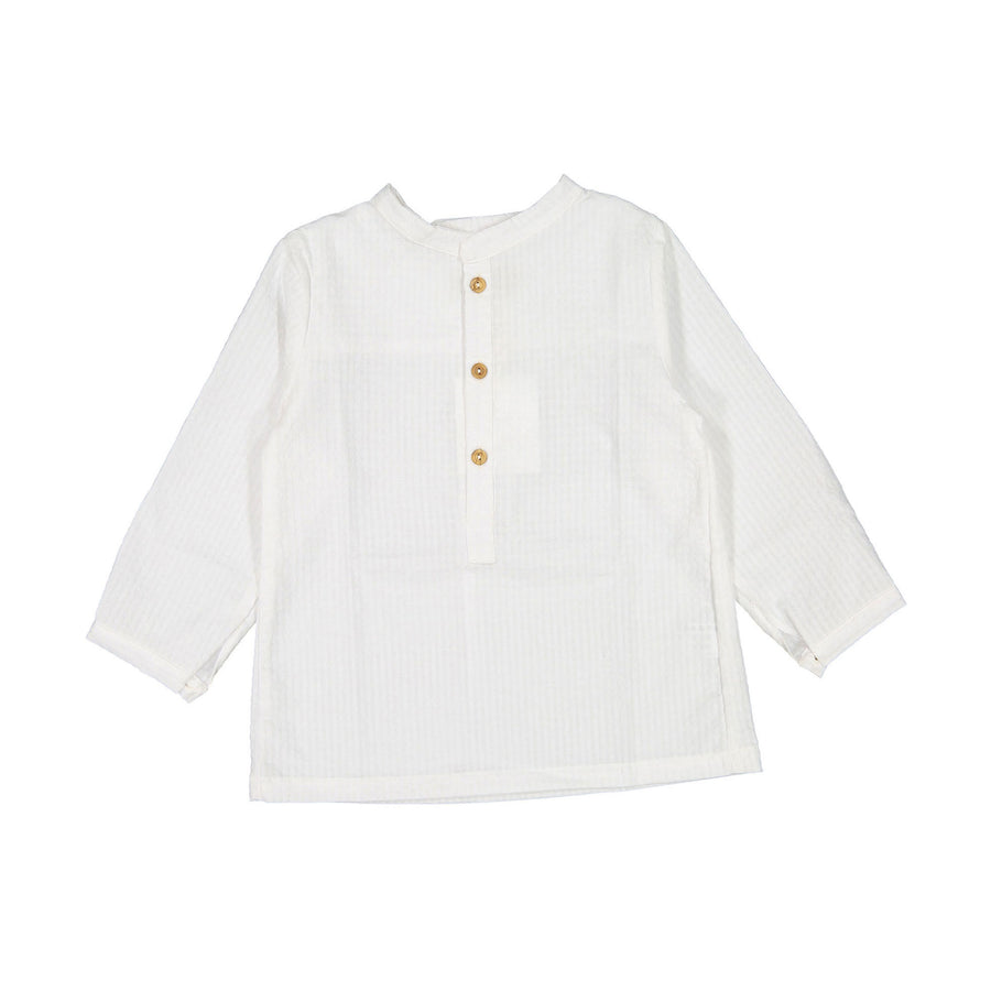 Birinit White Batist Polo Shirt