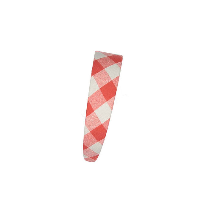 Birinit Red Gingham Flat Headband