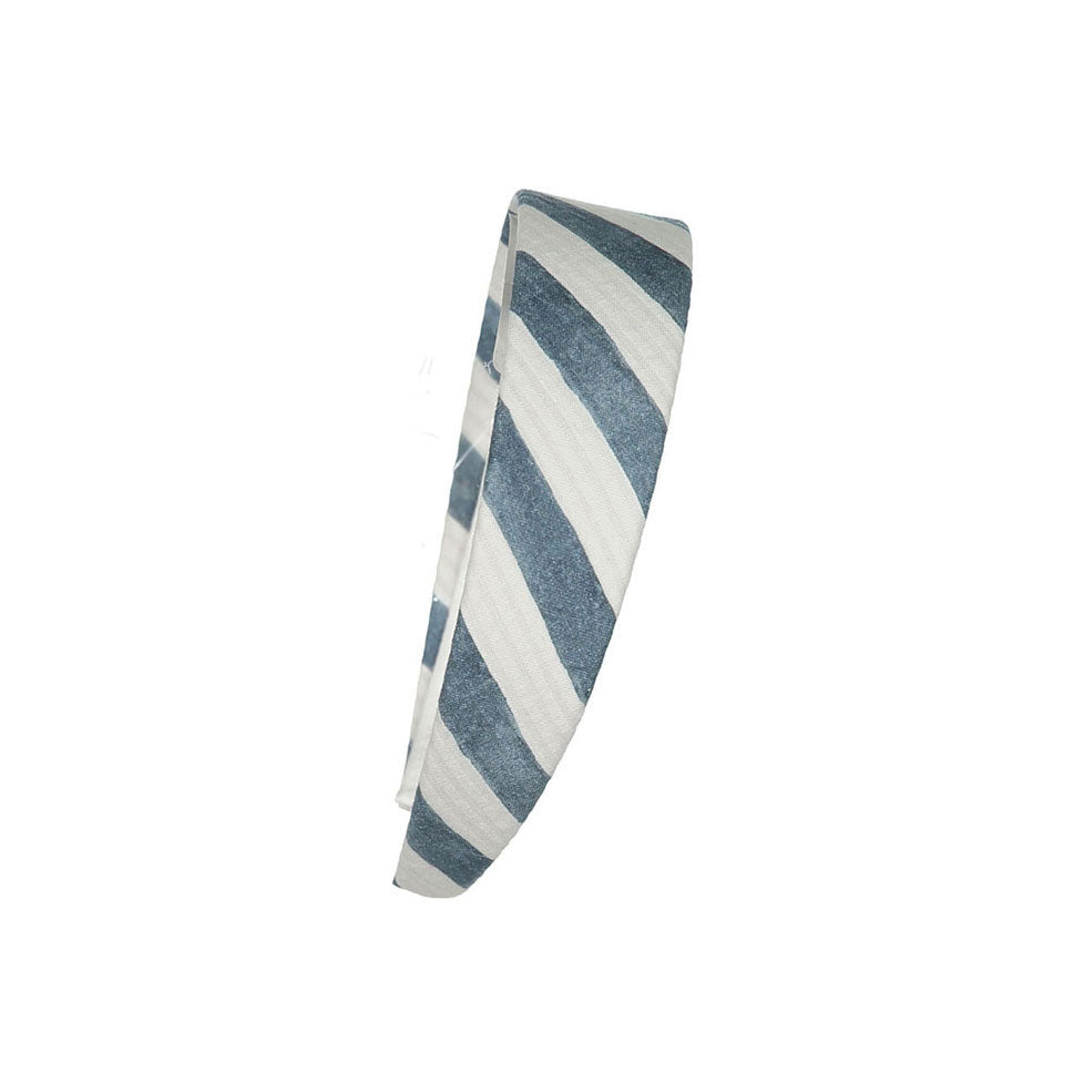 Birinit Navy Stripe Flat Headband