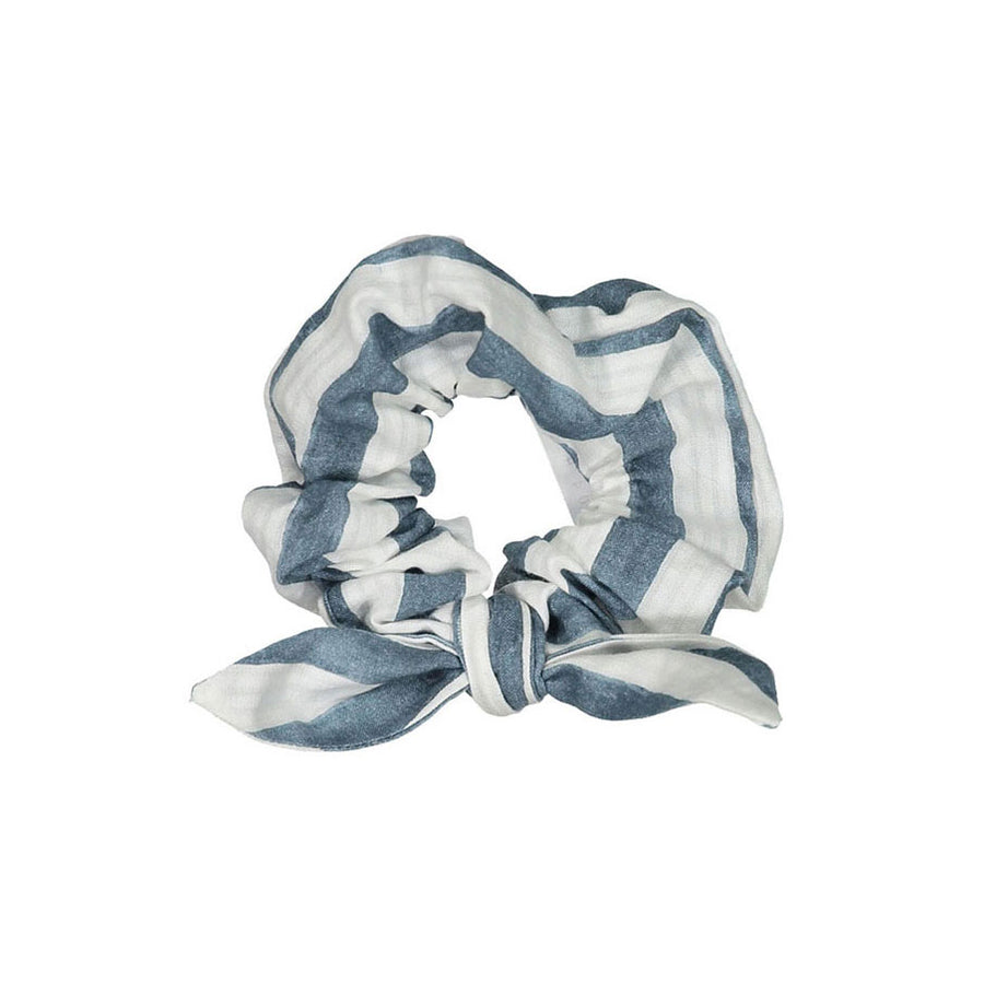 Birinit Navy Stripe Scrunchie