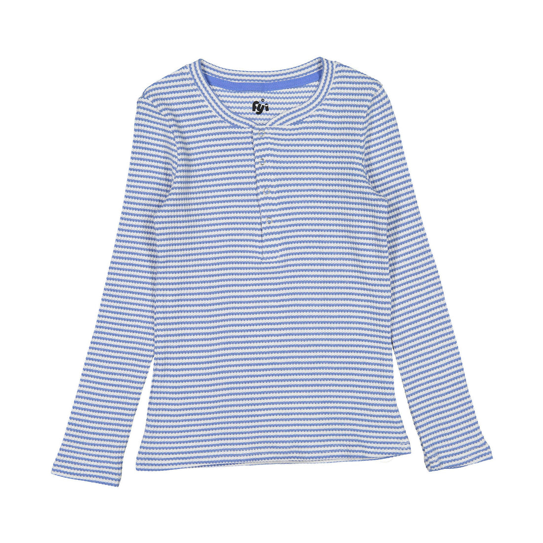 FYI Indigo Stripe Henley