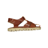 Pepe Brown Braided Sandals
